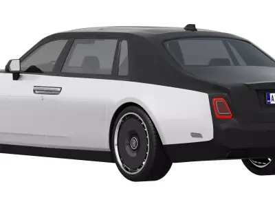 Phantom luxury sedan 3D model