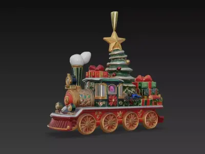 Christmas Creations - The Magic Locomotive 3D print model