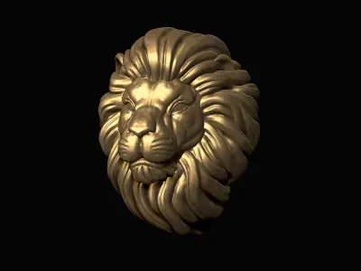 Lion Head  3D print model