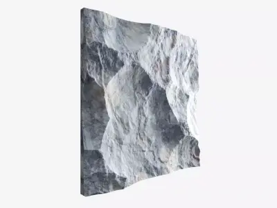 258-RockPanel rock on wall 3D model