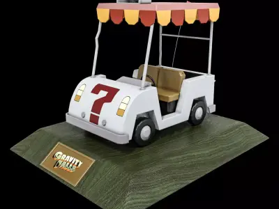 Gravity Falls Golf Car 3D model