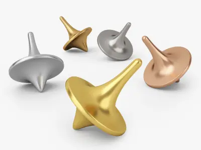 ForeverSpin Metal Spinning Tops 3D model