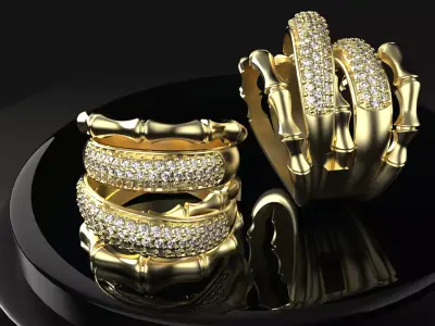 Bones ring 3D print model