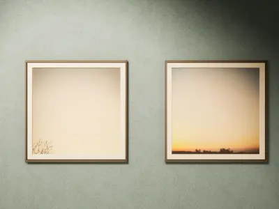 Square picture frame Free low-poly 3D model