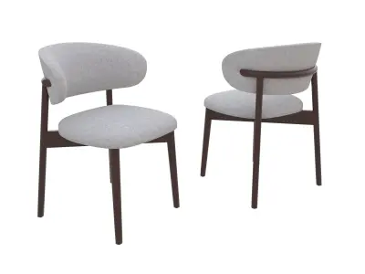 Oleandro chairs with table 3D model