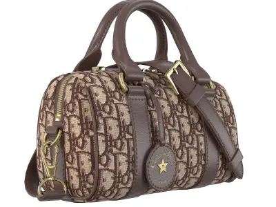 Dior Groove mini Bag Red Low-poly 3D model