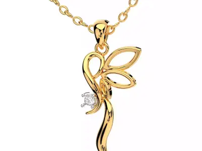 Light Jewelry Marquise Style Diamond Pendent 3D ShowCase- X008 3D Model Pack