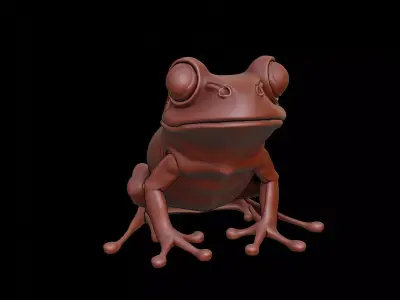Frog Animal Sculpture 3D print model purchase