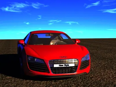 Audi r8 Low-poly 3D model