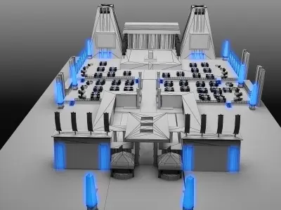 Exterior Design Tent Layout a a580  3D model