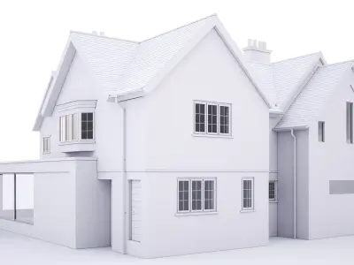 British House Little Hill 3D model