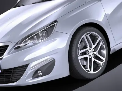 Peugeot 308 SW 2016 VRAY 3D model