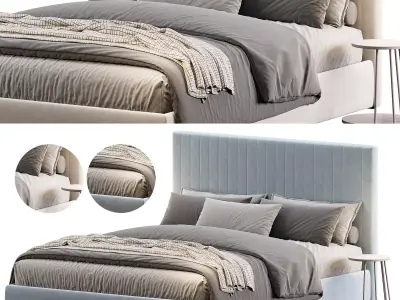 Adelaida 160 200 Bed By Cosmorelax 3D model