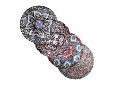 round carpet 30 3D model