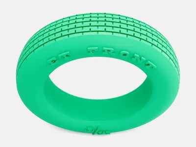 15x4 Mickey Thompson ET Front Tire 3D print model