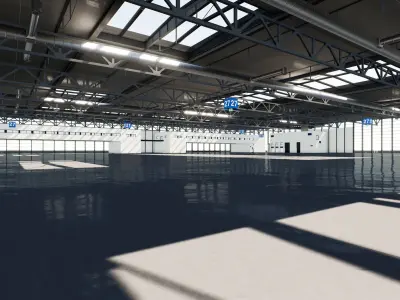 Warehouse 001 UE4 3D model