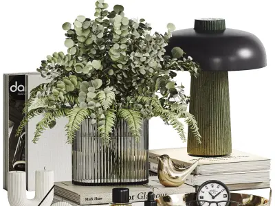 Decorative Set 019 Low-poly 3D model