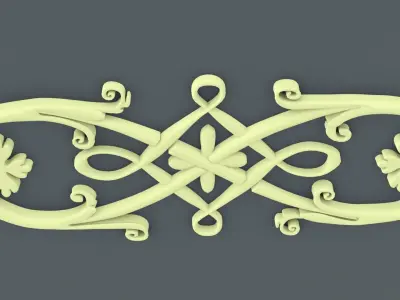 ornament baroque V1 3D model