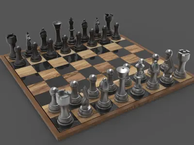 Chess Game 3D model