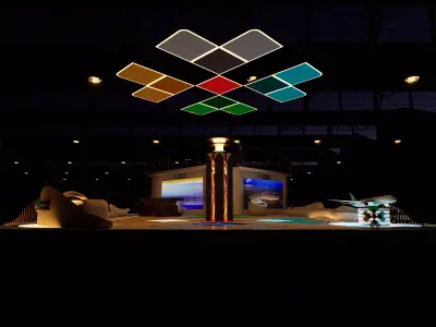 Exhibition Airports Booth 3D model