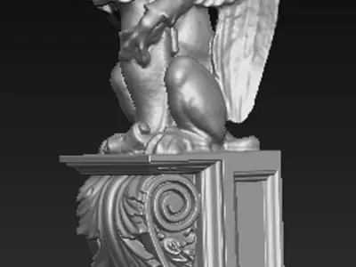 Corbel Decorative Dragon 4 3D model