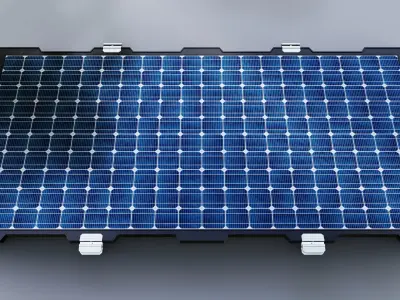 550W 2278x1134x35mm New Frame Solar Panel 3D model