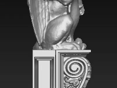 Corbel Decorative Dragon 4 3D model
