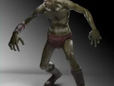 Troll unreal engine Low-poly 3D model