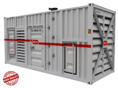 Generator containerized power plant 3D model