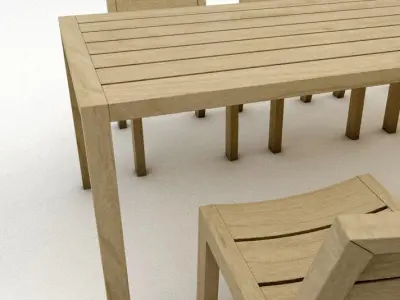 Garden Furniture Set 3 3D model