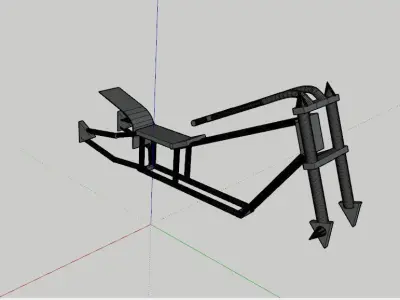 Basic Chopper Frame 3D model