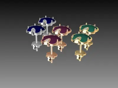 Pasquale Bruni earrings  3D print model