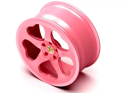 Sakura Mono Wheel Low-poly 3D model