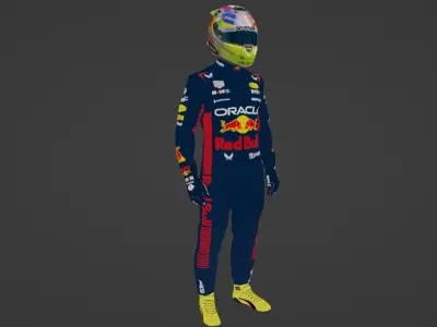 Sergio Checo Perez Red Bull Racing 2023 3D model