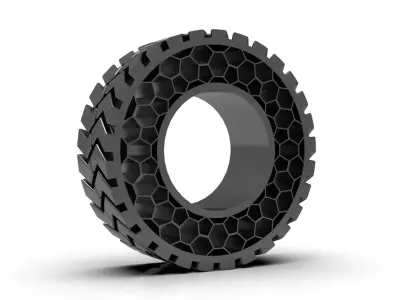 Non pneumatic tyre  -  airless tyre 3D print model