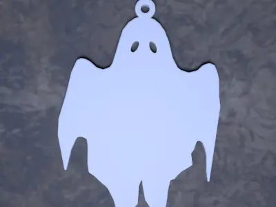 ghost earring 3D print model