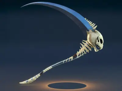 Reaper Scythe- Weapon Design 3D model