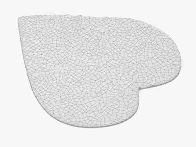 Red Heart rug 3D model