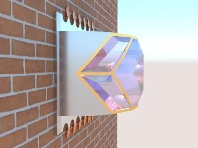 GlitterJewel Light Sconce Free 3D model