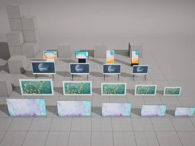 SAMSUNG - BESPOKE TV Low-poly 3D model