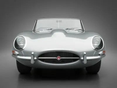 1961 Jaguar E-Type 3 8 Roadster 3D model