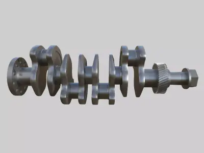 Crank shaft Low-poly 3D model by prem-21ff44