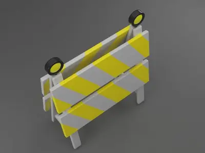 Barriers 7 barricade 3D model