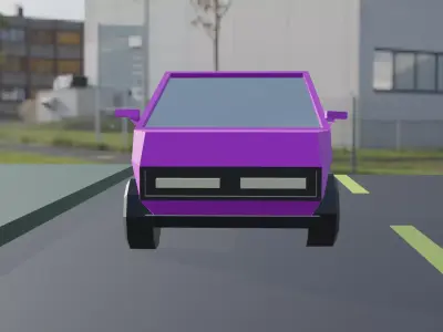 LOW POLY CAR - GAME READY 3D MODEL 3D model
