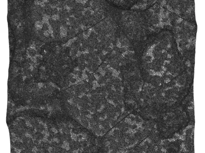 35-RockPanel piece of rock 3D model