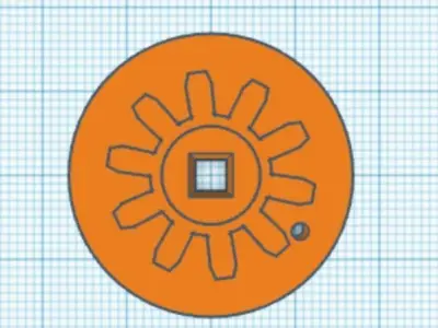 Gear for Demonic Dahlia animatronic Halloween decoration Free 3D print model