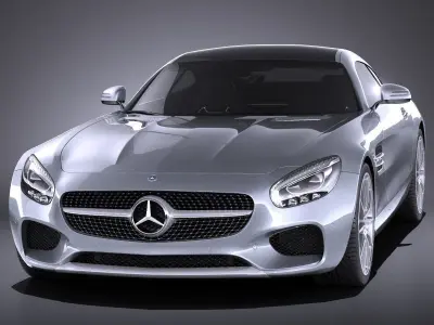 Mercedes-Benz AMG GT 2016 VRAY 3D model