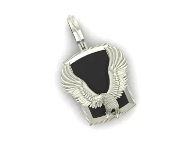 Eagle silver  pendent  3D print model