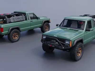 Jeep Comanche 1985 Custom 3D print model