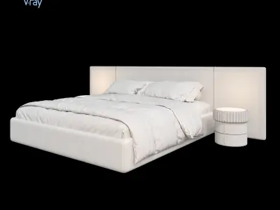 ARCHILINE Design Studio - CM - Bed 04 Free 3D model